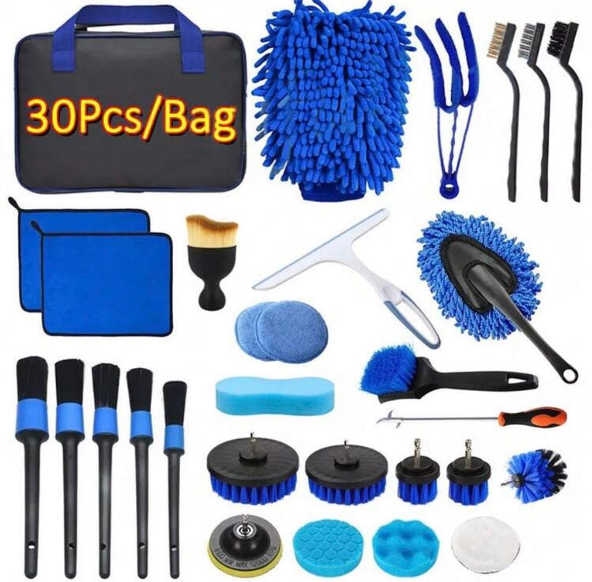 NEXORA 30pc DETAILING KIT + NEXORA CLEANING GEL