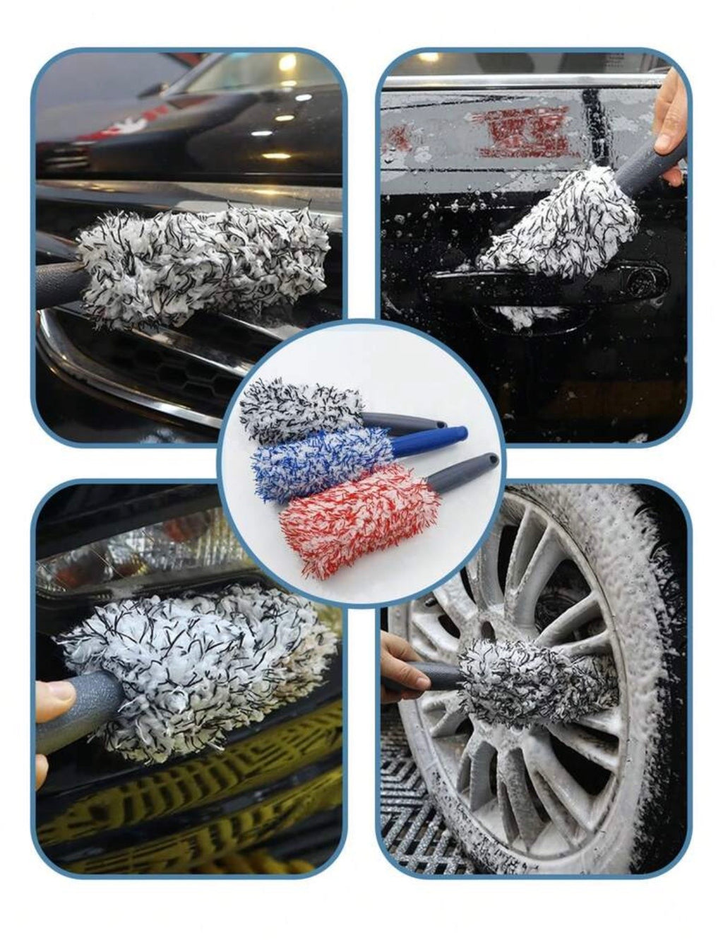 1PC MICROFIBRE WHEELE BRUSH